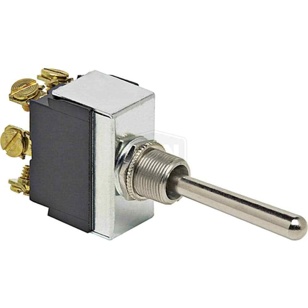 Toggle Switch DPDT Momentary 3 Position 6 Terminals 12-36V 25A