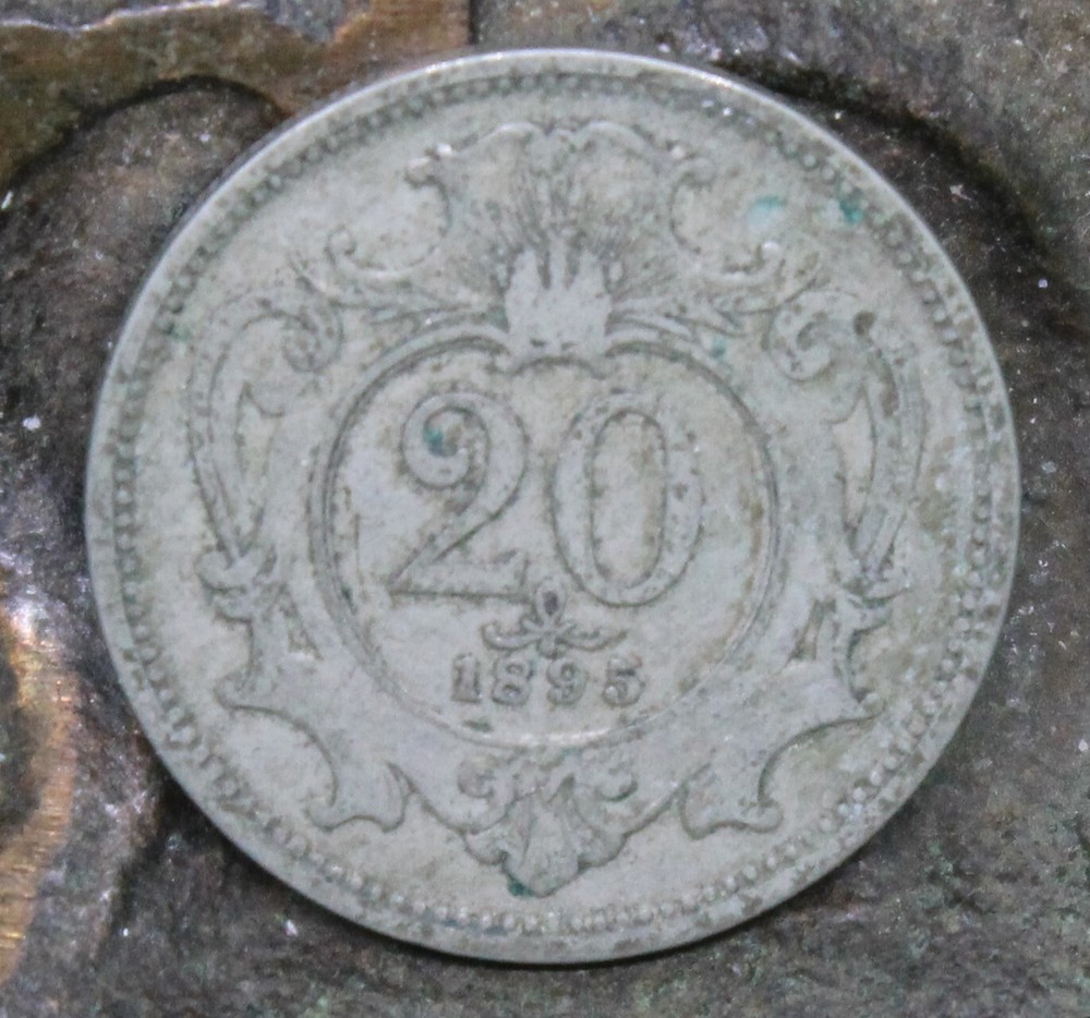 1895 Austria 20 Heller