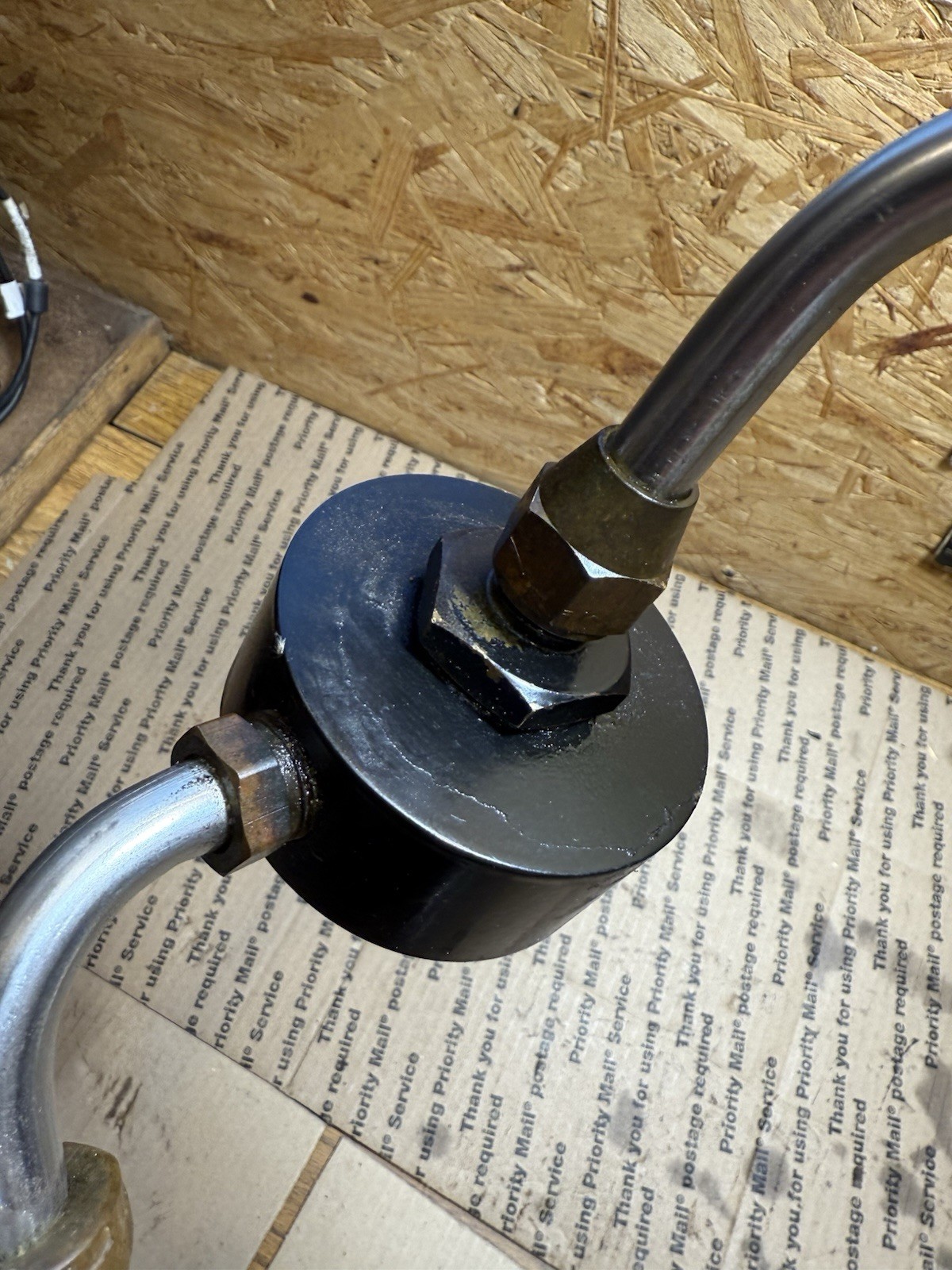 Mercruiser V6 4.3 engine oil filter remote system