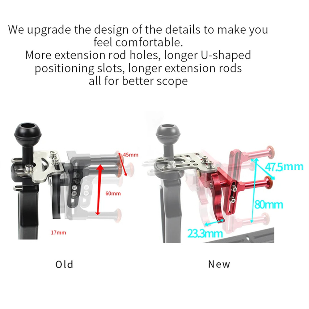 Adjustable Shutter Trigger Extension Rod Part For SLR Camera Diving Accessory aa