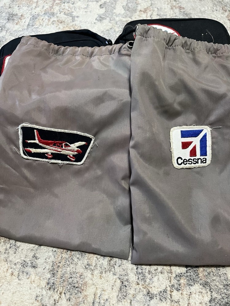 Bose Aviation Embroidered Headset Bag Lot (4) - Two Thicker Zip /Two Pull String