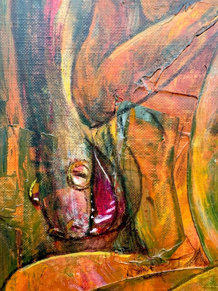Original Russian Abstract Composition, Graphics, Postmodernism, Signed.