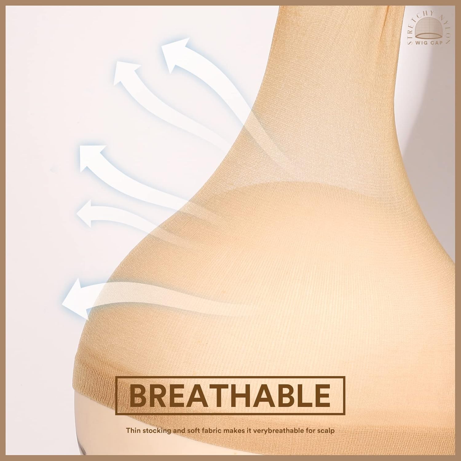 Wig Caps 20pcs Brown Wig Caps Stocking Caps for Wigs Beige Wig Cap