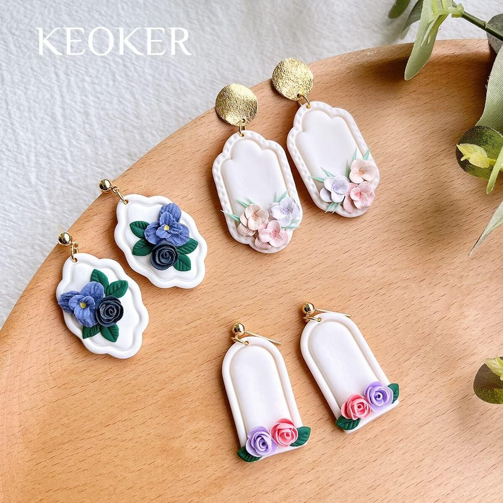 Keoker Flower Petal Clay Cutters - Petals for Basic A