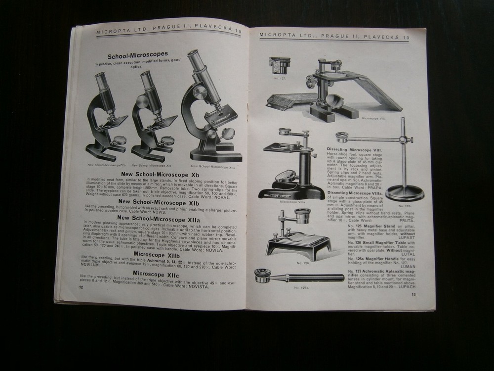 Micropta Microscope Optics and Lighting Catalog no.39