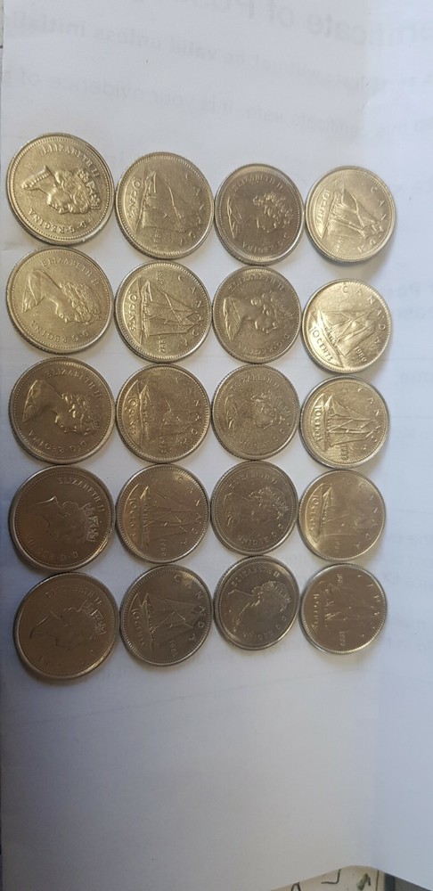 @@@ 20 X MIXED DATE CANADA TEN CENTS @@@
