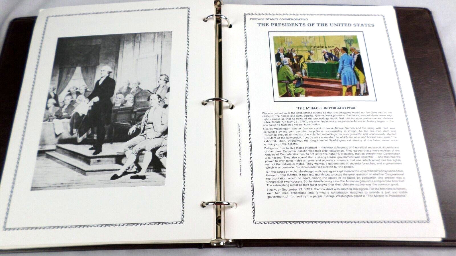 1984 Kenmore "The Presidents of United States" Liberia 39 Stamps &4 Sheets Mint