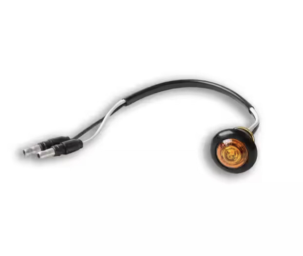HD Value Round Bullet Plug & Mount LED Light - Amber,  4 Pack