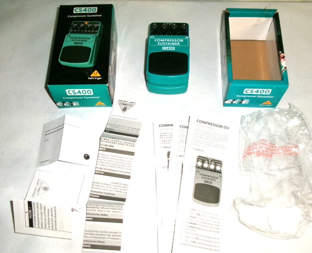 Behringer CS400 Compressor Sustainer Pedal new in box