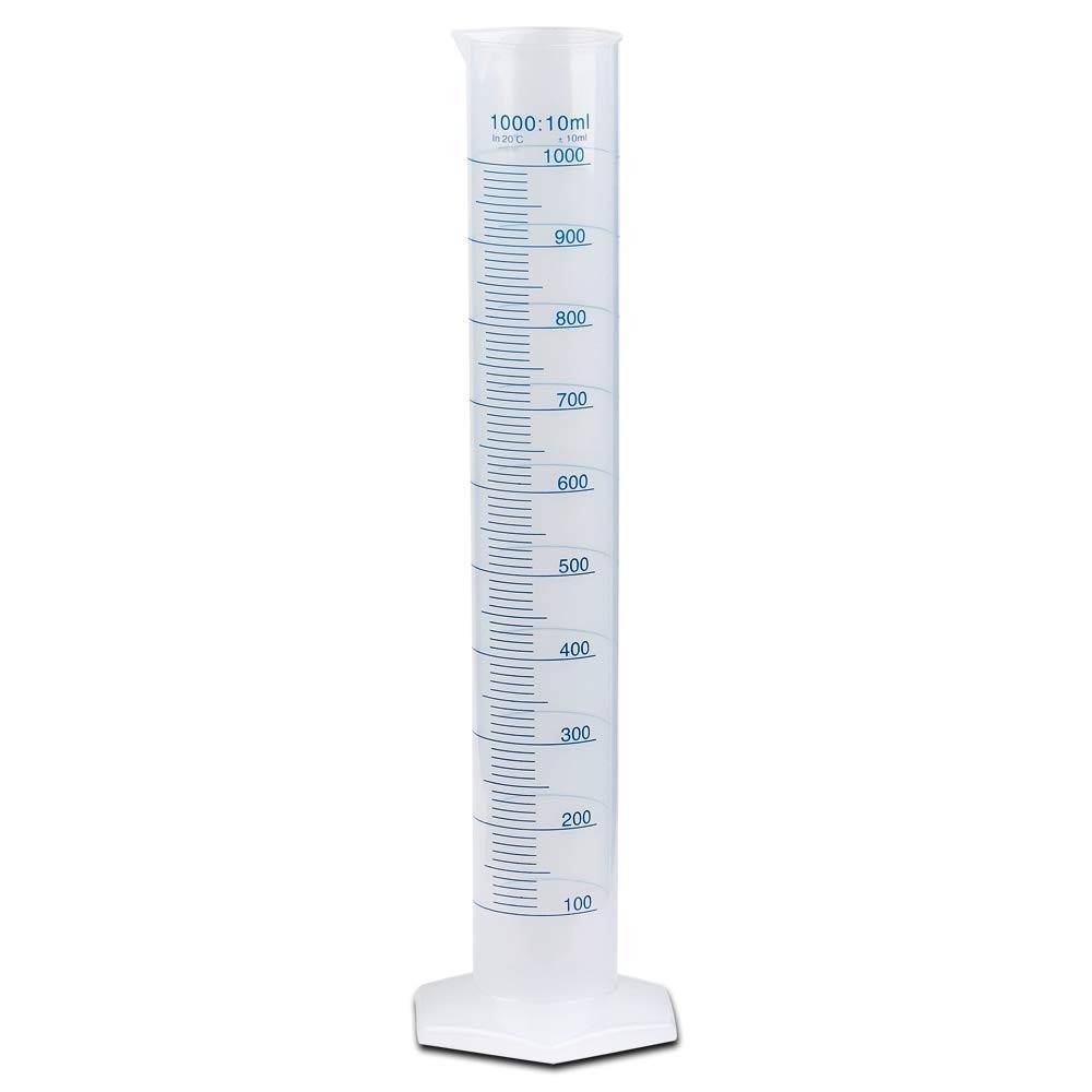1000ml Graduated Cylinder, Karter Scientific 237O2 (Single)