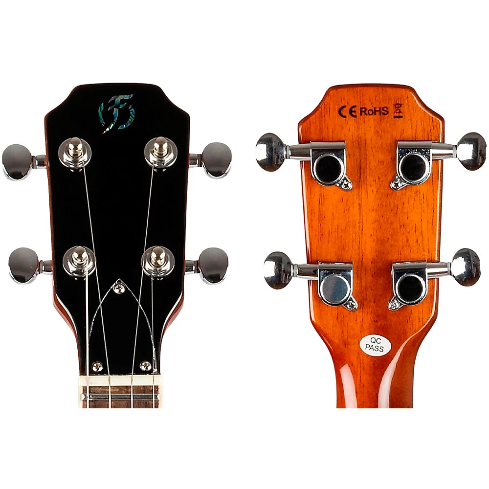 Flight Vanguard Solid Body Electric Ukulele Transparent Purple