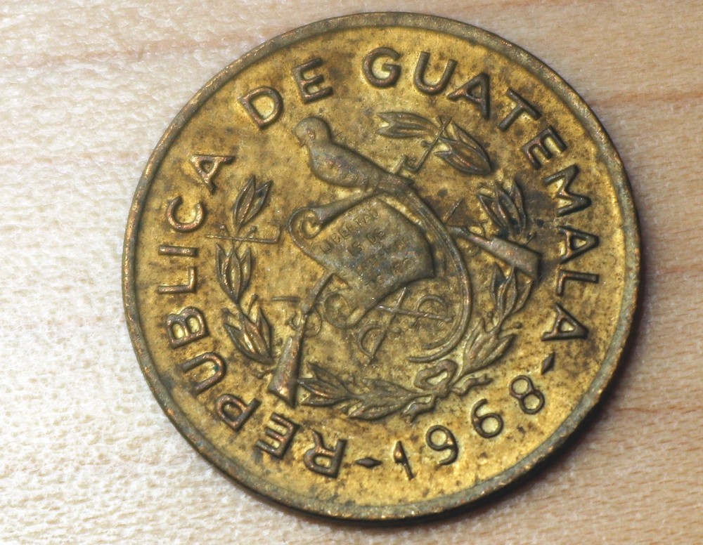 1968 Guatemala 1 Centavo