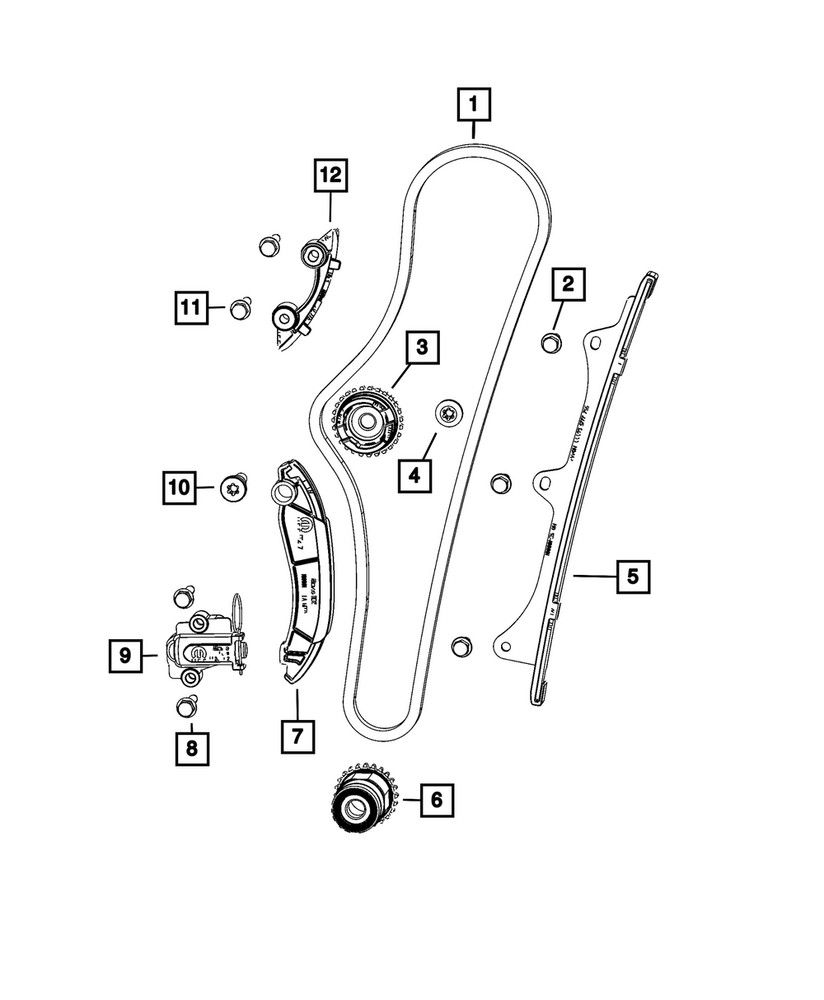 Genuine Mopar Hex Head Bolt 68336003AA