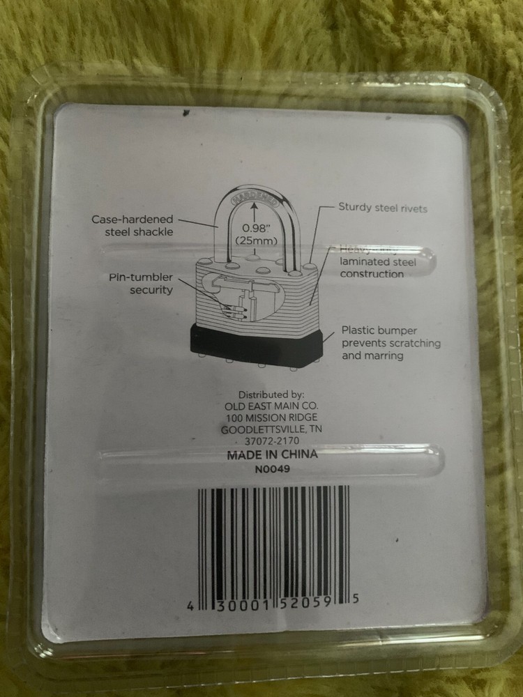 Pro Essentials Laminated Steel Padlock 25mm