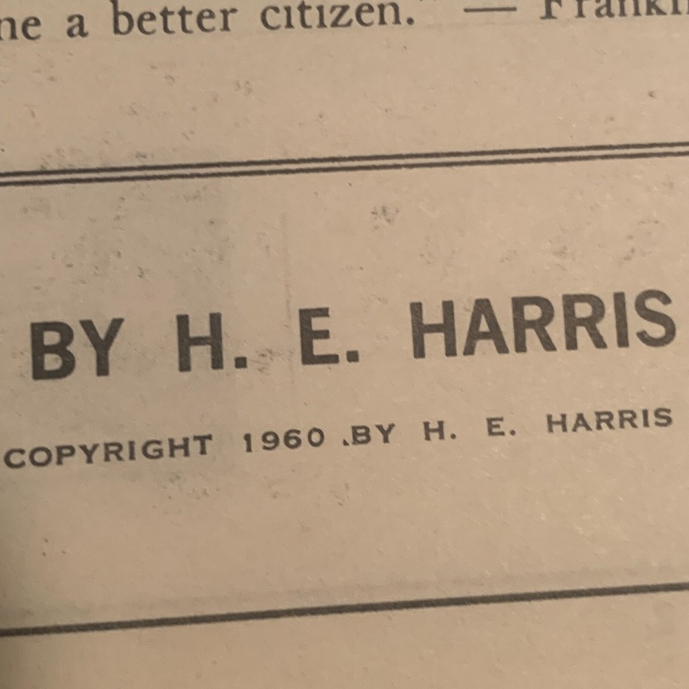 Pioneer Stamp Collecting Book With Stamps Copyright 1960 H. E. Harris