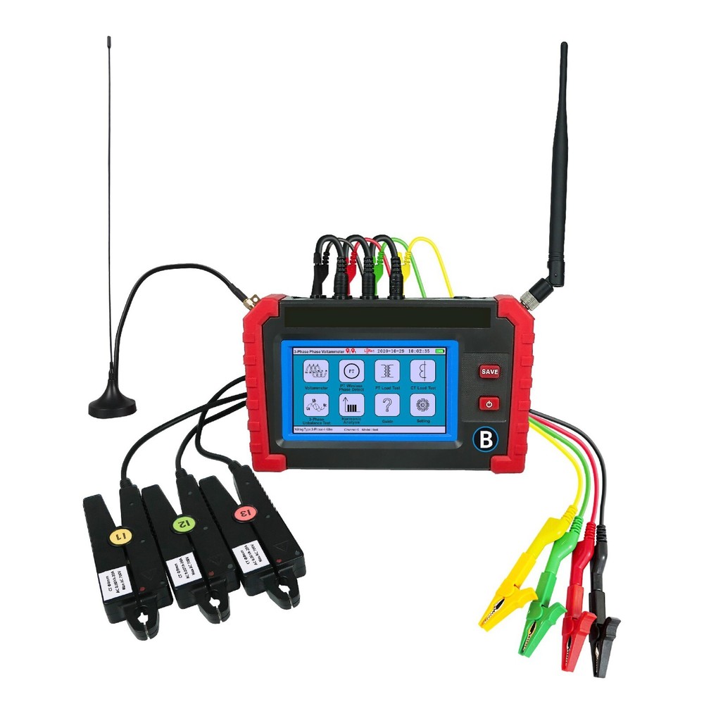 Wireless Three Phase Phase Voltmeter for PT Load CT Load 3-phase Unbalance Test