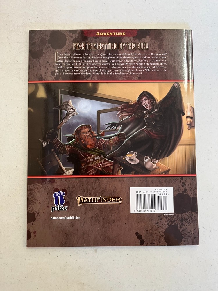 Shadows at Sundown (Softcover) - Pathfinder Second Edition