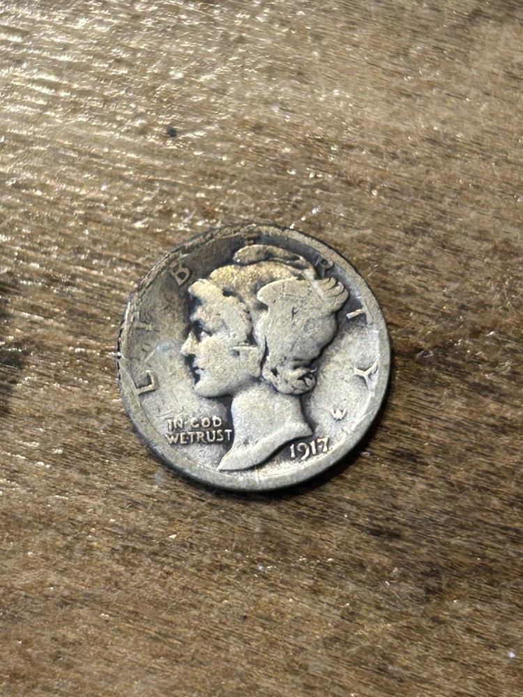 1917 Mercury Dime VG