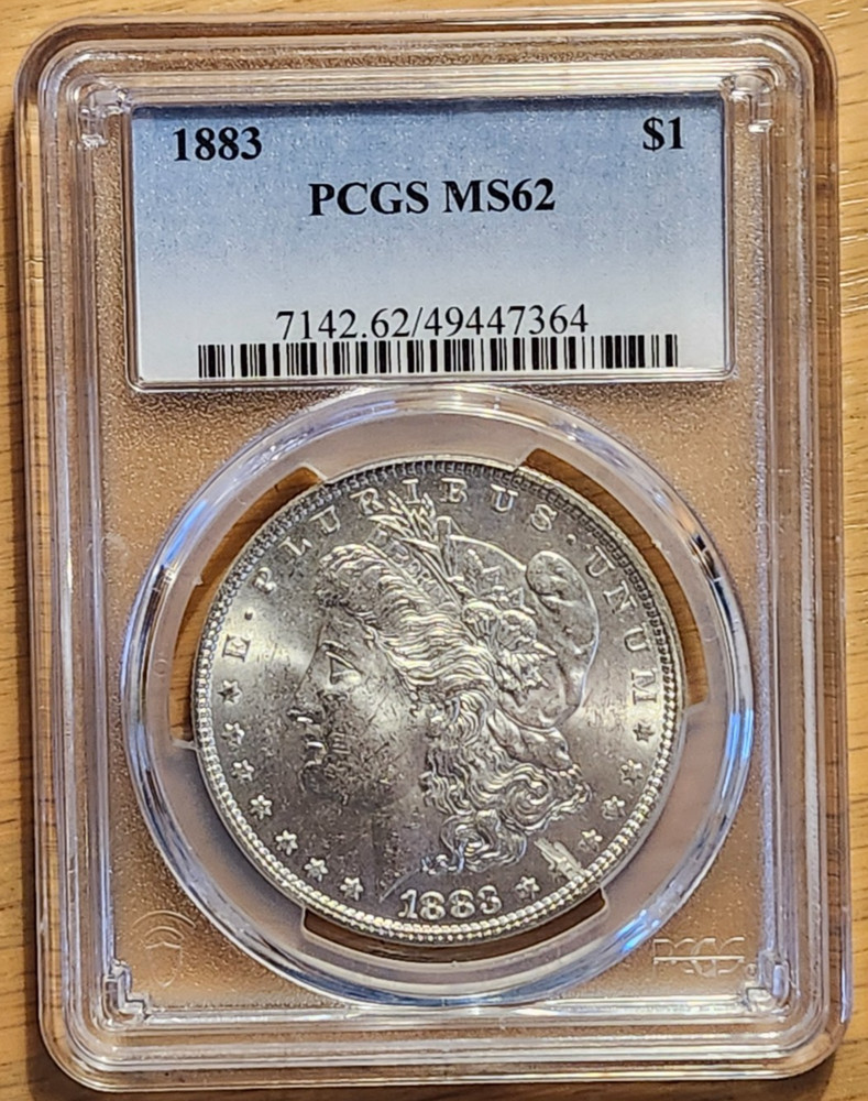 1883  PCGS MS62 MORGAN 90% SILVER