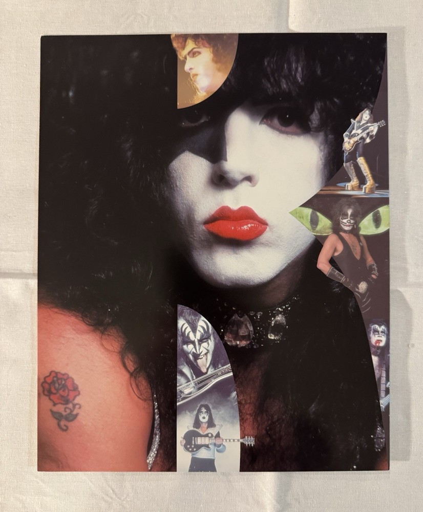 KISS ✨ SIGNED BY PAUL STANLEY & GENE SIMMONS ✨ BUTTERFIELDS AUCTION BOOK + 4 PIC