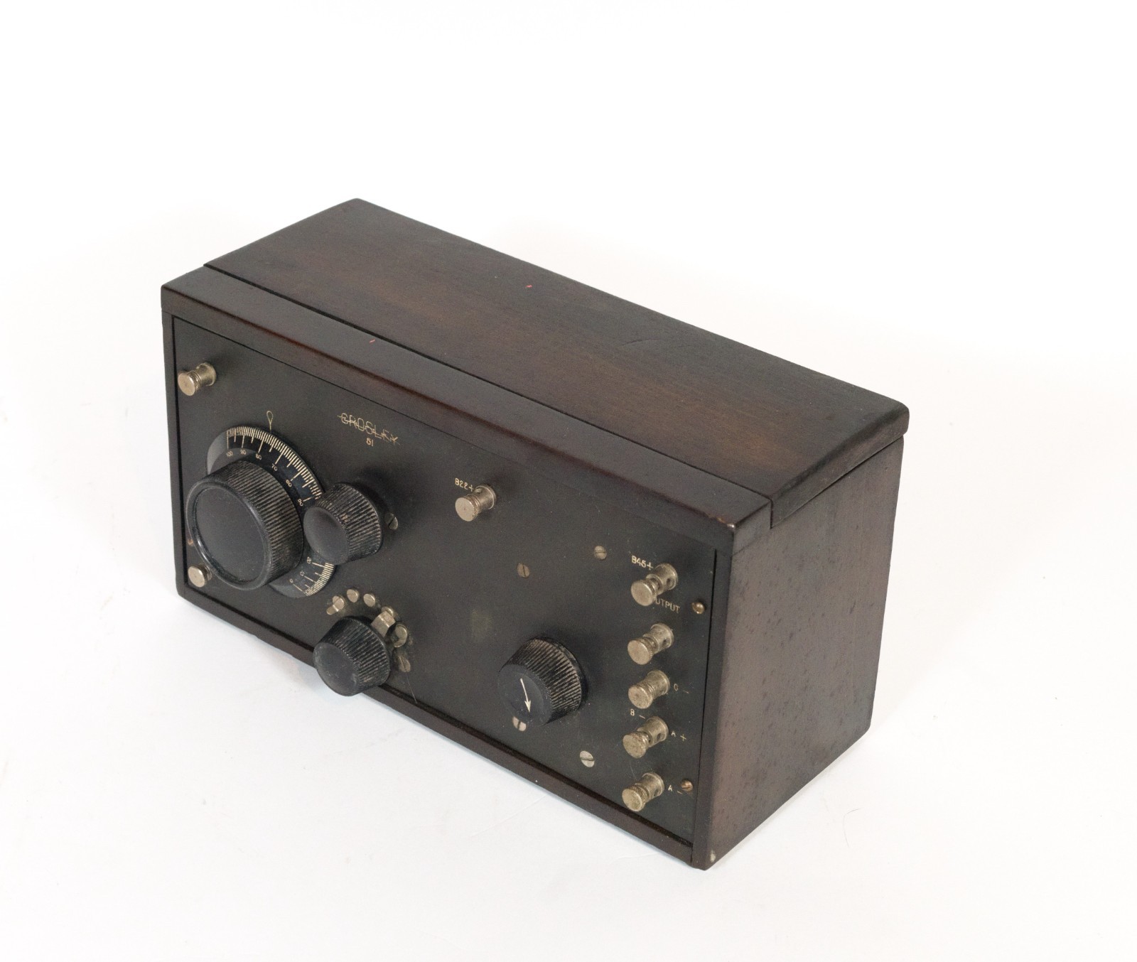 1924 Crosley 51 Regenerative Battery Radio w/Good Globe 01A Tubes * Nice * Works