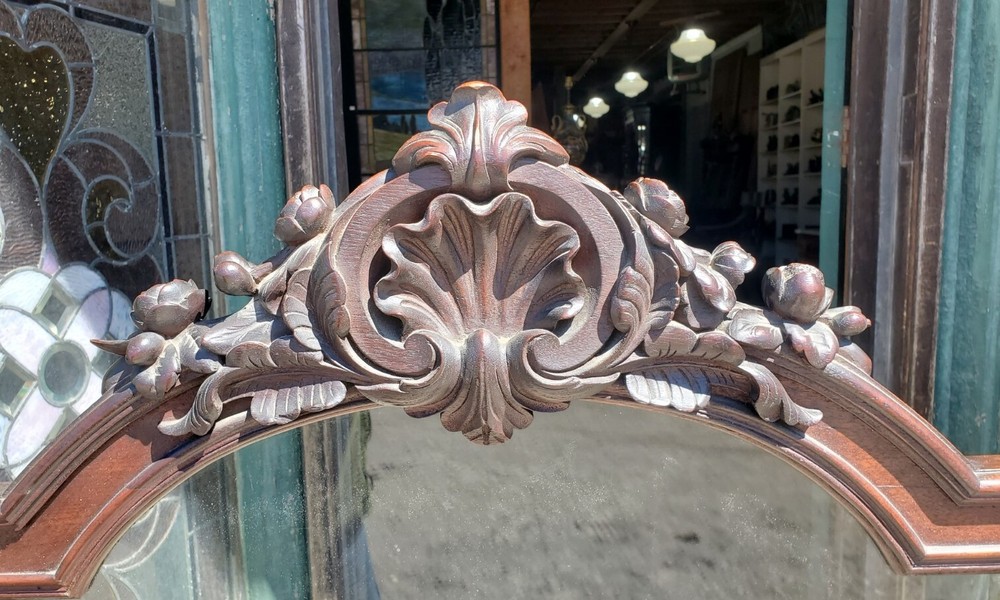 VICTORIAN ROCOCO ROSEWOOD FIRE SCREEN
