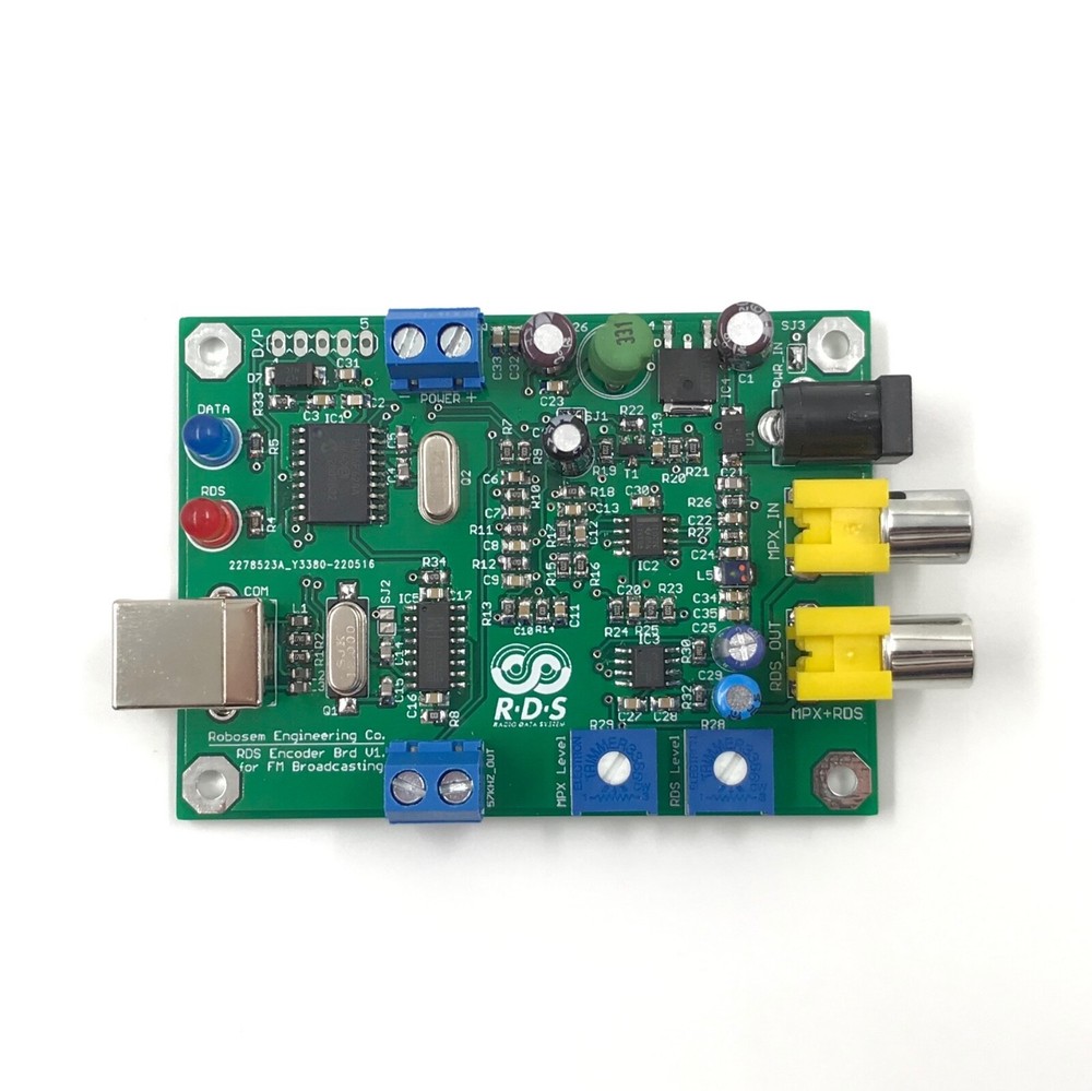 RDS Encoder Circuit Board Module for PLL FM Transmitter Radio Broadcast Station