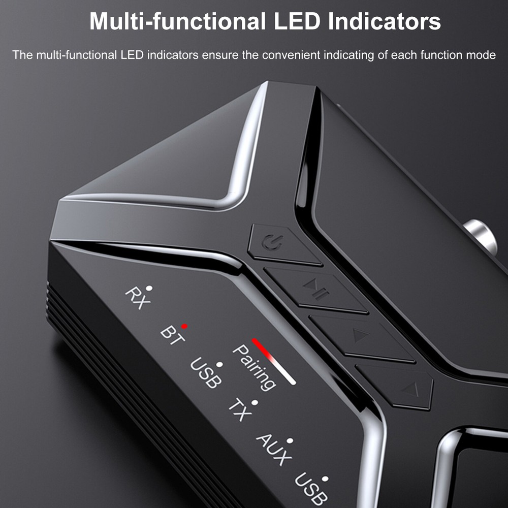 2In1 Long Range Bluetooth Transmitter Receiver TV Home Car Stereo Audio Adapter