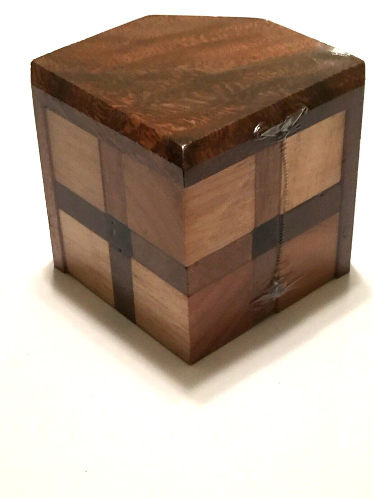 Wooden Brain Teaser mind challenging Puzzles Toys Hobby Creativity- Devils Cube