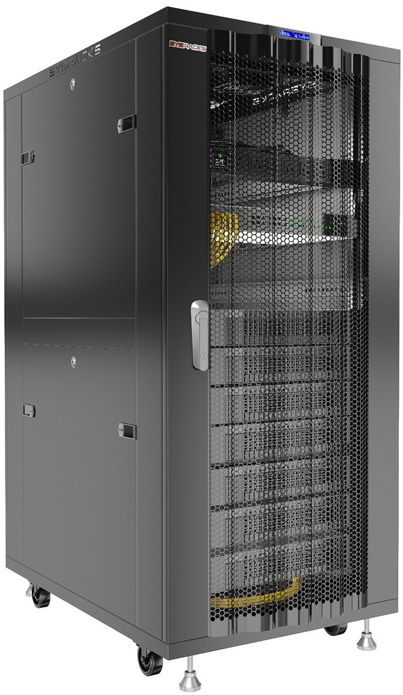 Sysracks 32U 39'' Deep IT Network Data Server Rack Cabinet Mesh Vented Door