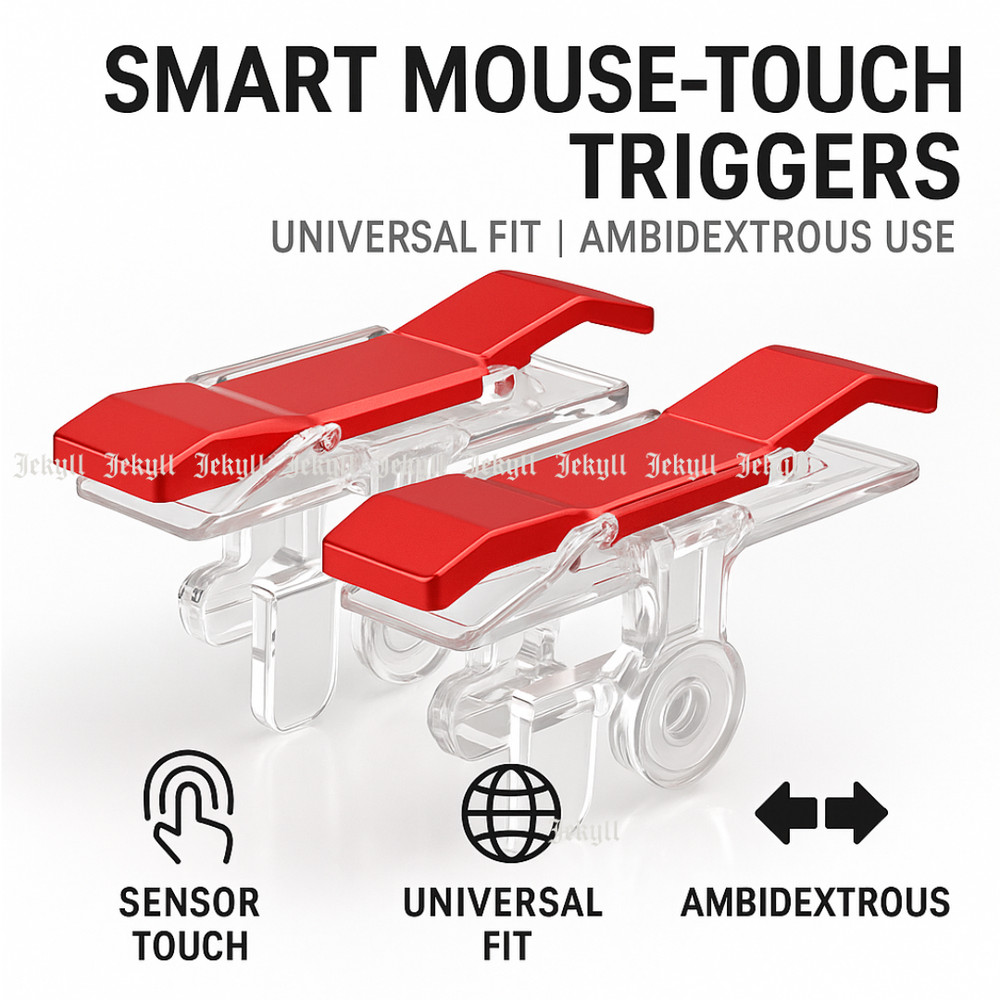 Mobile Cell Phone Game Controller Gamepad Joystick Fire Trigger Button For PUBG