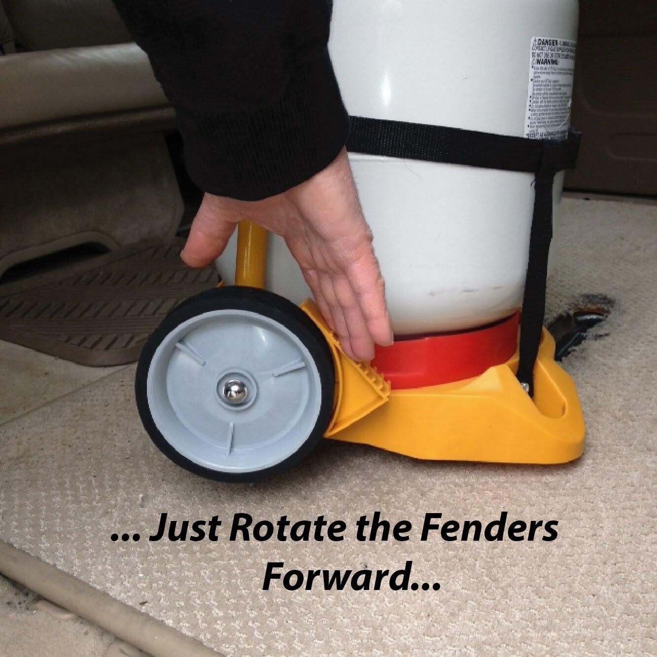 Propane Tank Cart Cylinder Dolly Transporting Hand Truck BBQ Grill Weed Burning