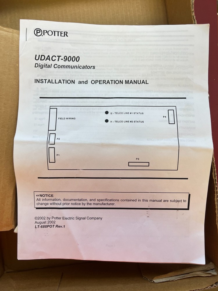 Potter CFG-5000 Dact Configuration Tool