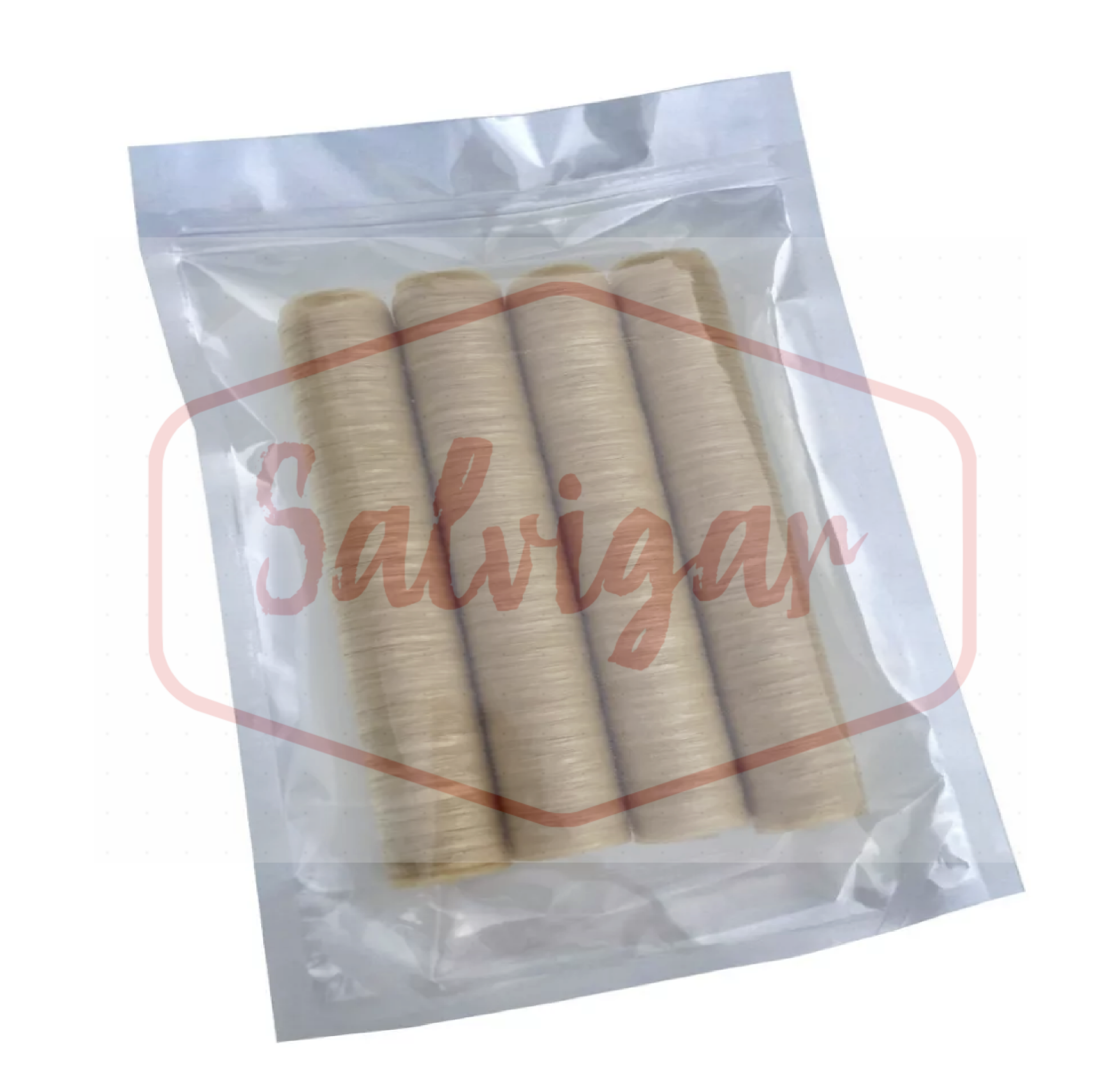Collagen Casings Dry 17mm / 50ft for stuffing 41.4 Lb 360 sausages 4 sticks