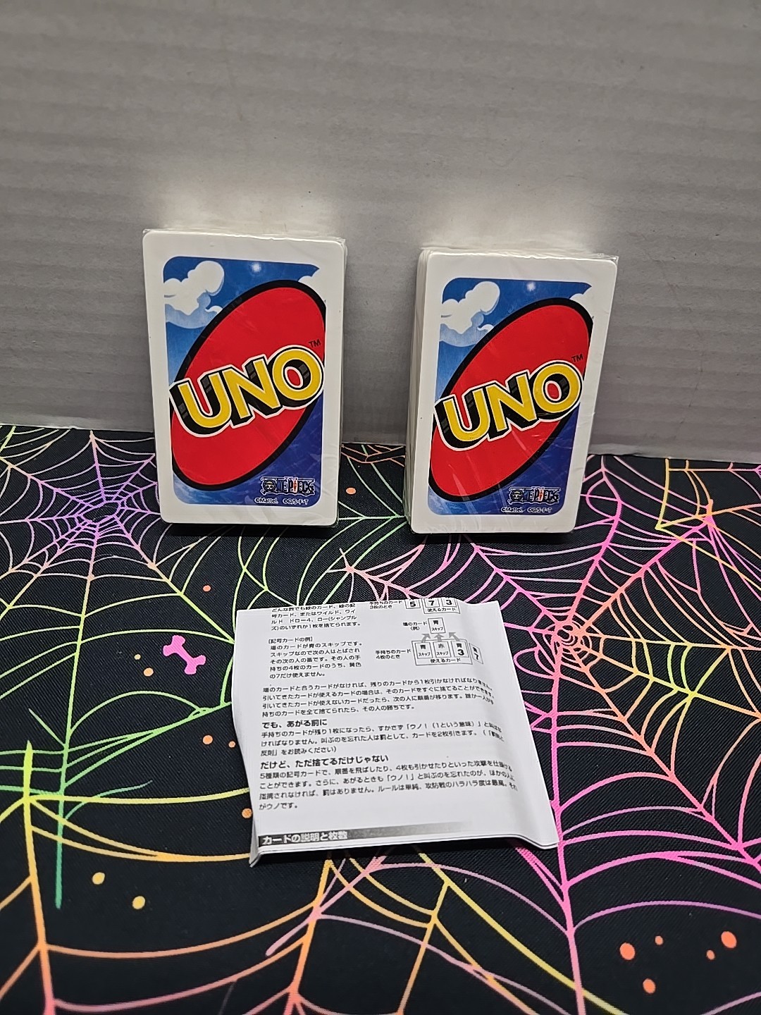 UNO Card Game One Piece 2016 Mattel Japanese CARDS ARE SEALED