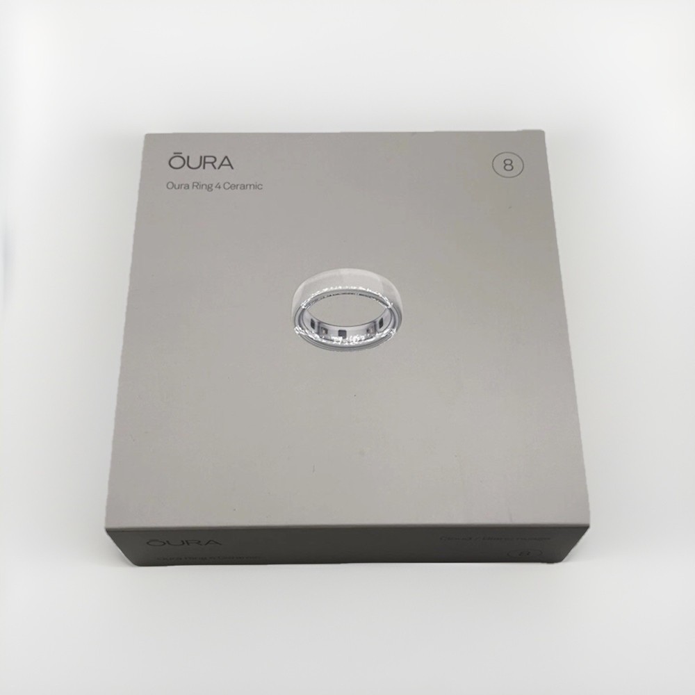 New Oura Ring  Gen 4  Ceramic Cloud  size 8 Smart Ring Sealed