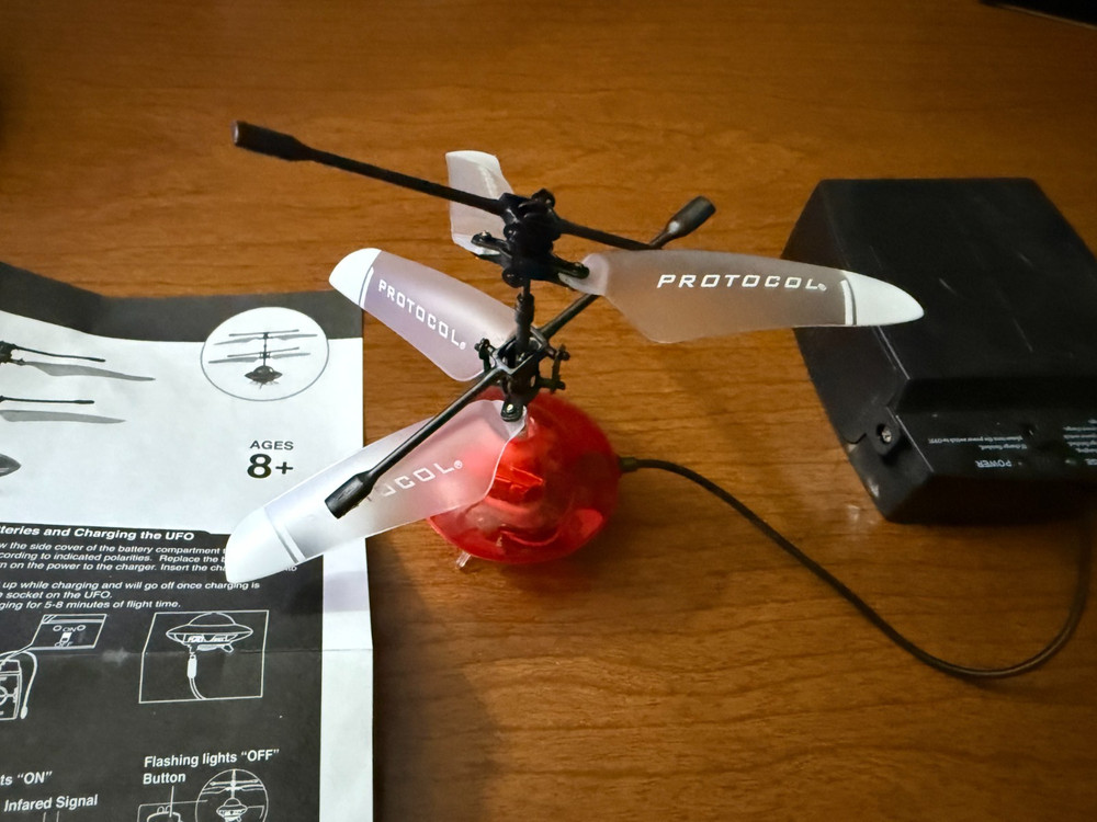 Protocol Aura X Remote Control RC UFO w/Multi-Color Lights Auto-Stabilizers