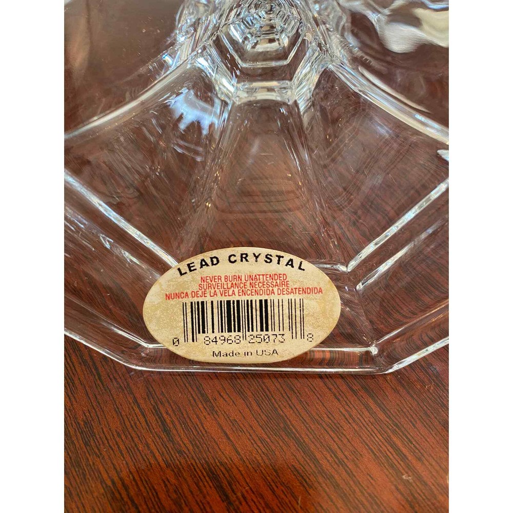Elegant DePlomb Lead Crystal Candlestick