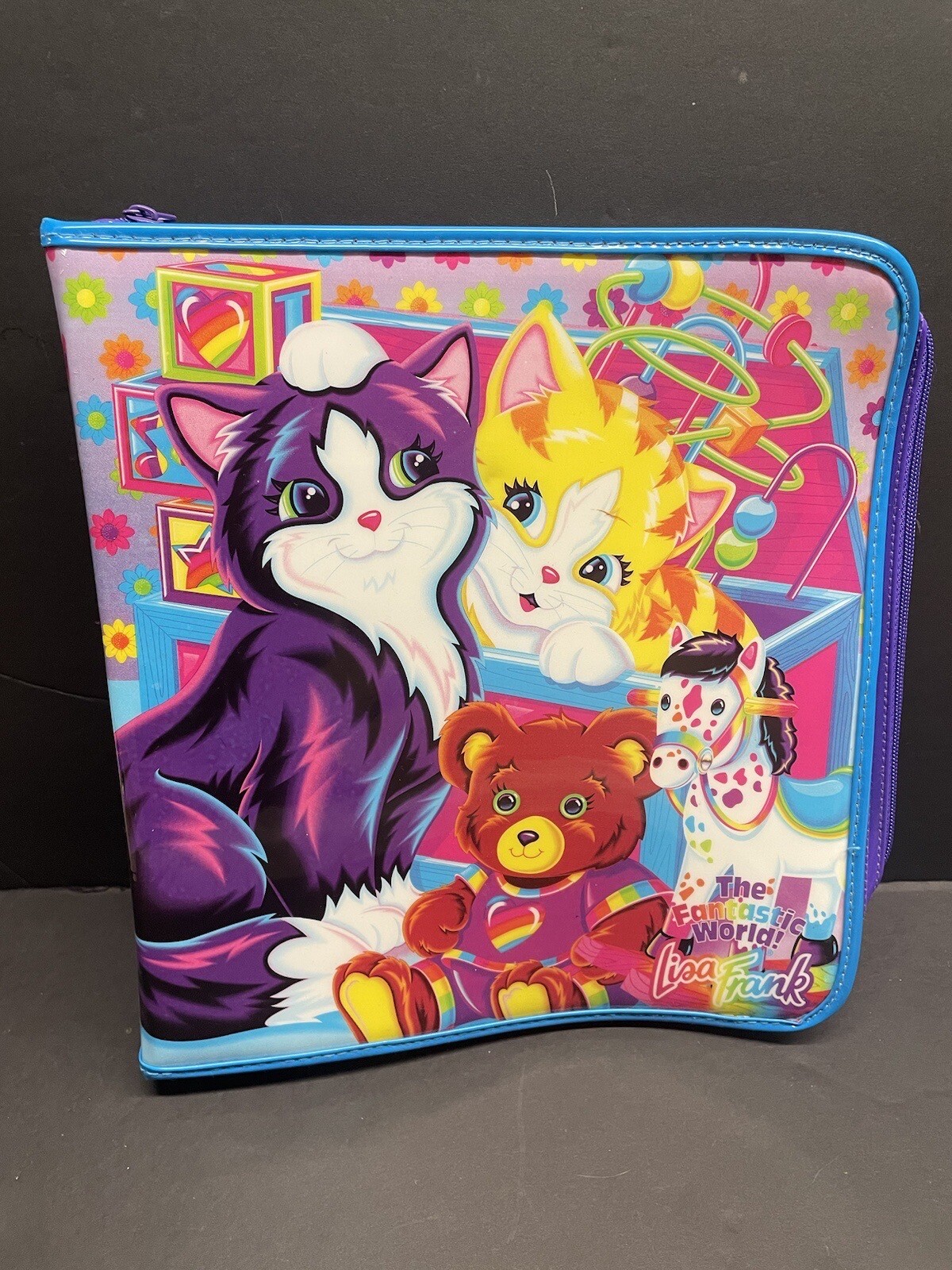 Vintage Lisa Frank Large Trapper Keeper Good Shape VHTF