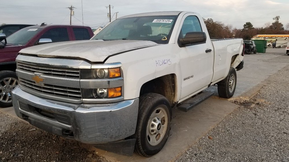 17 CHEVY SILVERADO 2500 REGULAR CAB REAR FRAME SECTION CUT