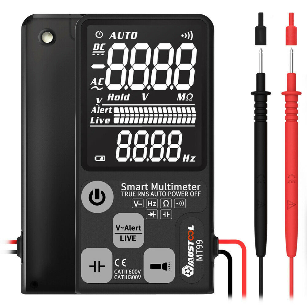 Auto True RMS 9999 Counts Smart Digital Multimeter AC/DC Volt Meter LCD Screen
