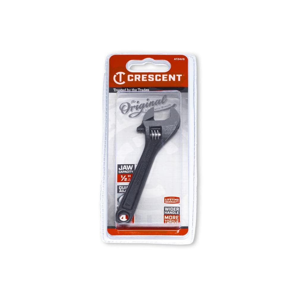 4 in. Black Oxide Adjustable Wrench