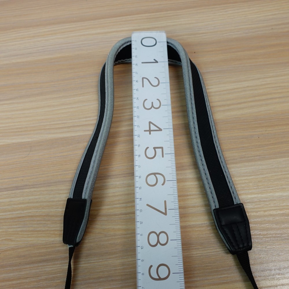 Camera Strap Replacement QUANTARAY Black Grey Neck Shoulder Nylon Handle 18 in