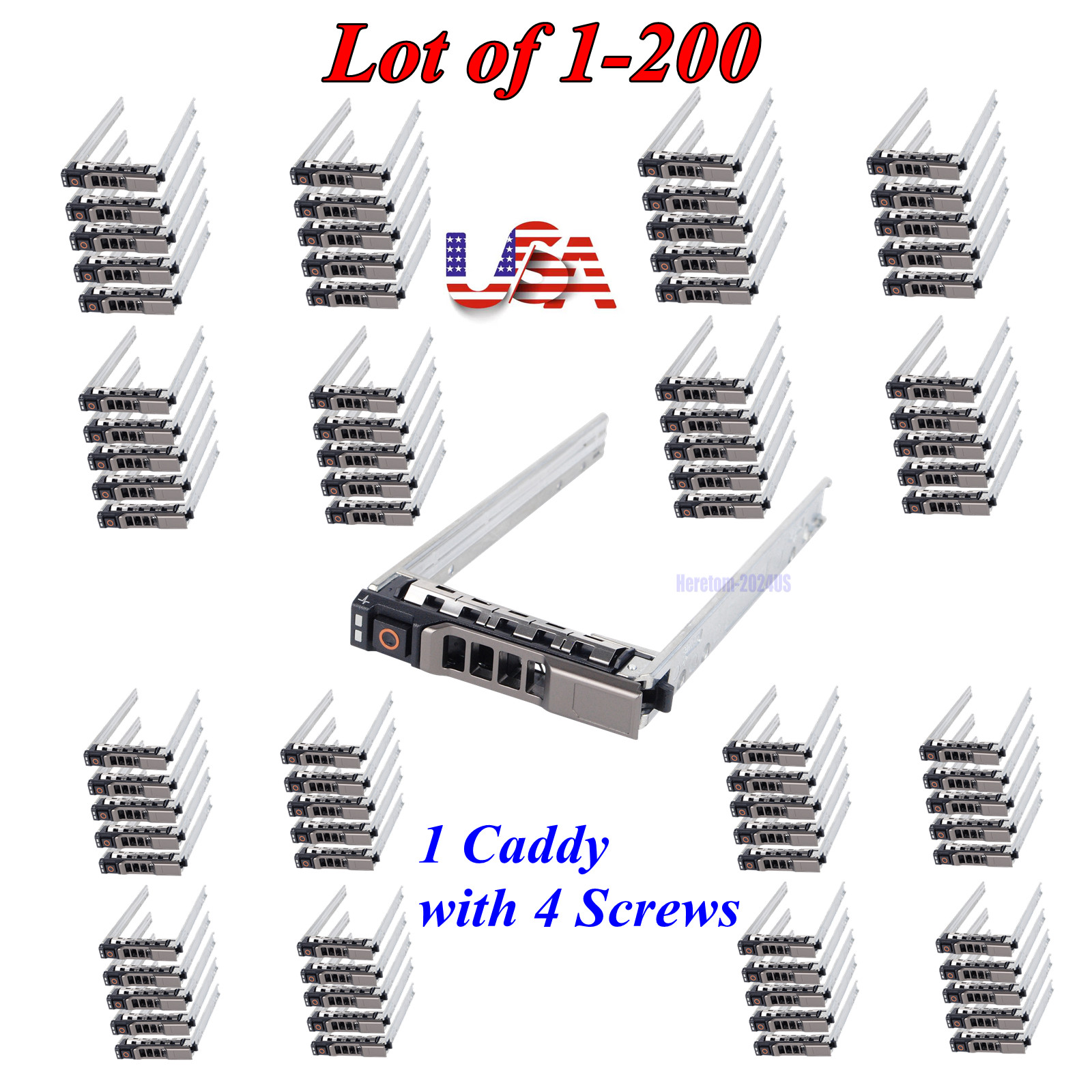 Lot G176J 2.5" SAS Tray Caddy for Dell PowerEdge R710 R610 R620 R715 R720 R720xd