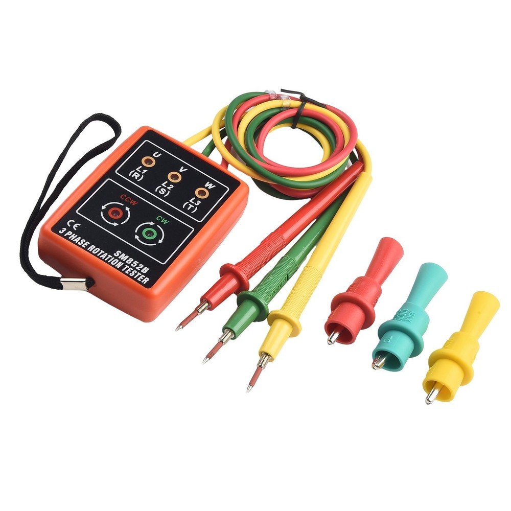 Reliable 3 Phase Sequ ence Tester for Rotation Detection with LED Indicator