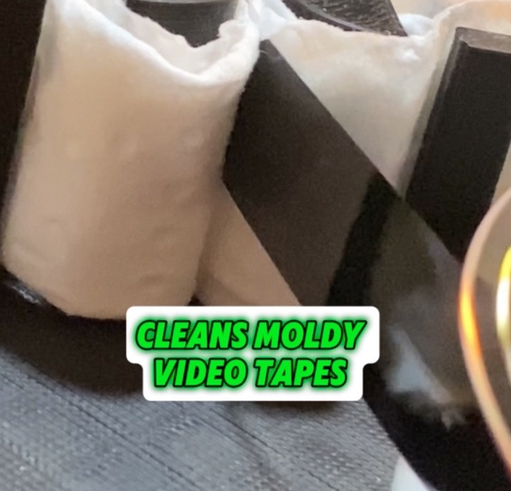VHS Mold Removing System Clean Salvage Moldy Video Cassette Tapes TAPE SAVER v1