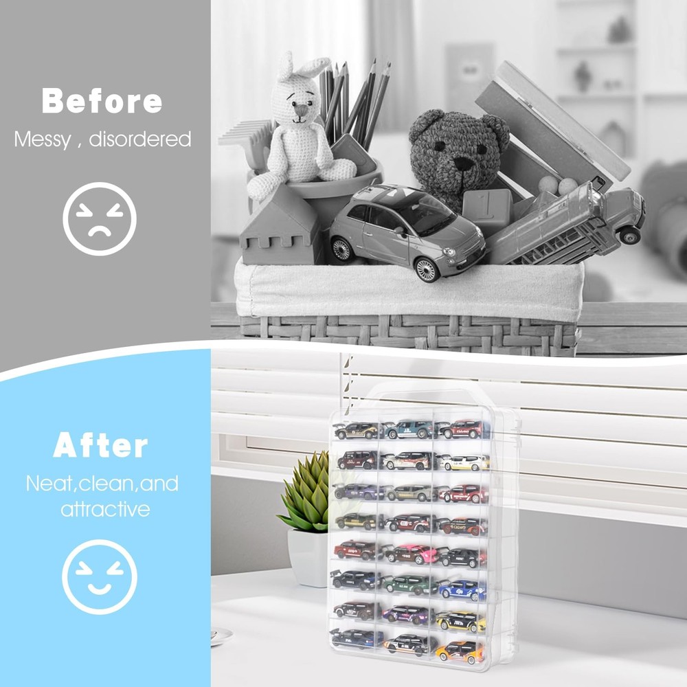 46 Grids Thread Holder Organizer Portable Plastic Sewing Spools Storage Box