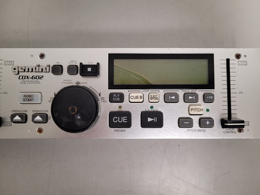 Gemini CDX-602 Professional Dual CD Player controller only for part not tested