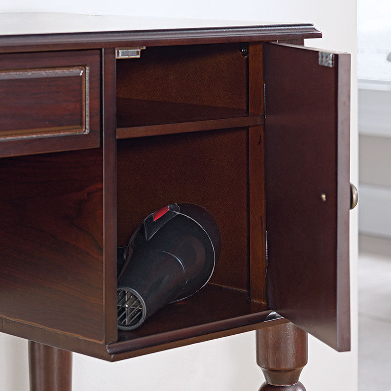 3 Drawers Makeup Vanity Dressing Table with Mirror Classic Bathroom Furniutre