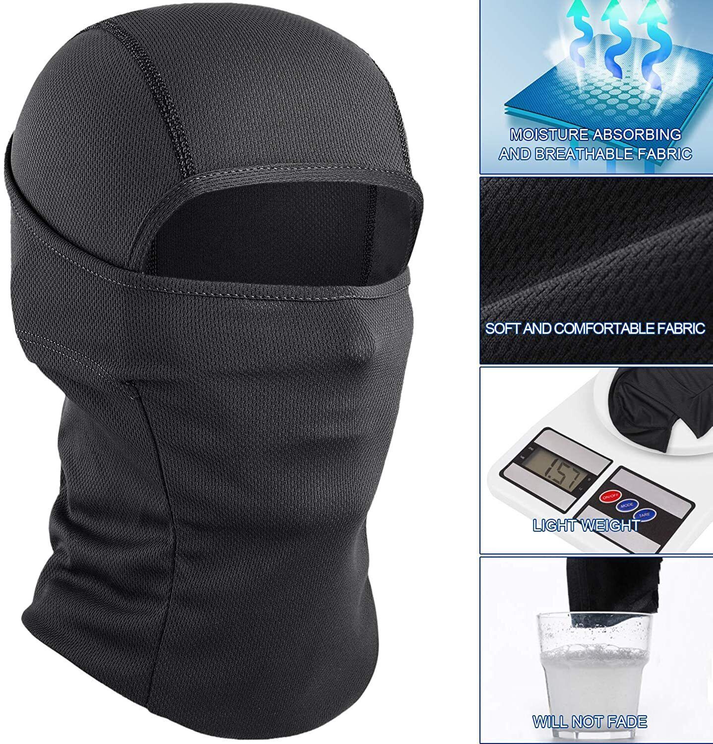 Balaclava Face Mask Ski Sun Hood Tactical UV Protection Full Masks for Men Women